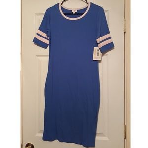 Lularoe julia medium new pink stripes